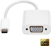 Garpex® USB-C naar VGA Adapter - Full HD 1080p - Male naar Female - Wit