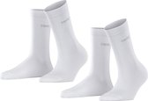 ESPRIT Uni Lot de 2 paires de chaussettes pour femmes en Katoen biologique durable blanc - Taille 39-42