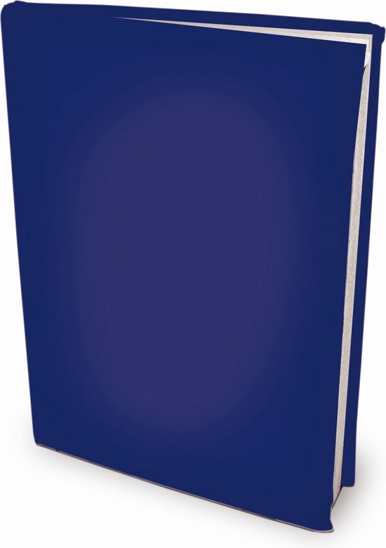 Rekbare boekenkaften A4 - Blauw - 8 stuks