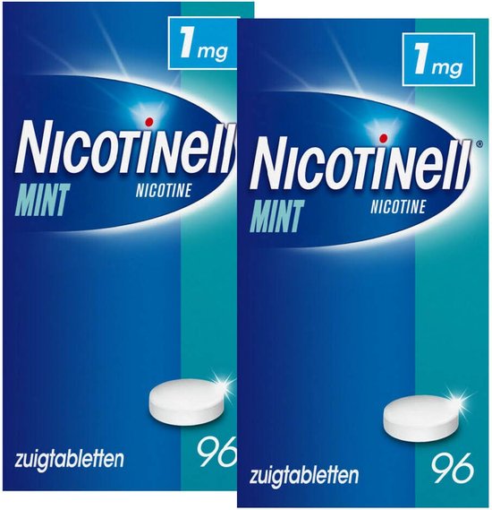 Nicotinell Zuigtablet Mint 1mg - 2 x 96 zuigtabletten