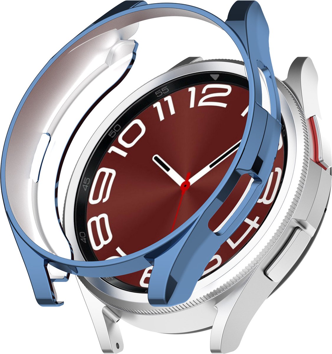 YONO Bumper geschikt voor Samsung Galaxy Watch 6 Classic - 47mm - Hoesje - Case - Blauw
