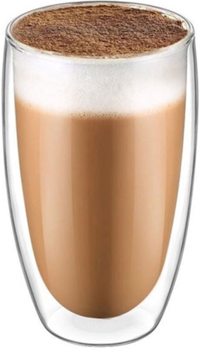 Krumble Latte Macchiato of theeglas - Dubbelwandig glas - Theeglas - 400 ml