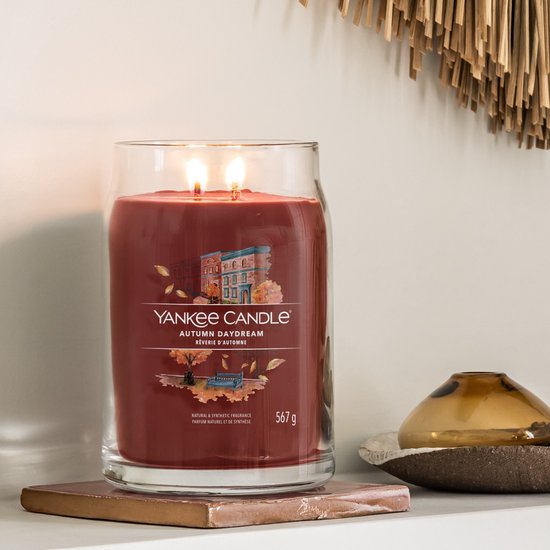 Yankee Candle - Autumn Daydream Large Jar Geurkaars - tot 90 branduren - twee lonten