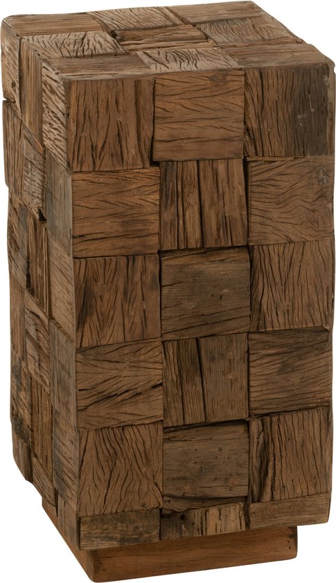 J-Line sokkel - hout - naturel - small