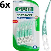 Gum Soft-Picks Advanced Regular - 6 x 30 Stuks - Voordeelverpakking