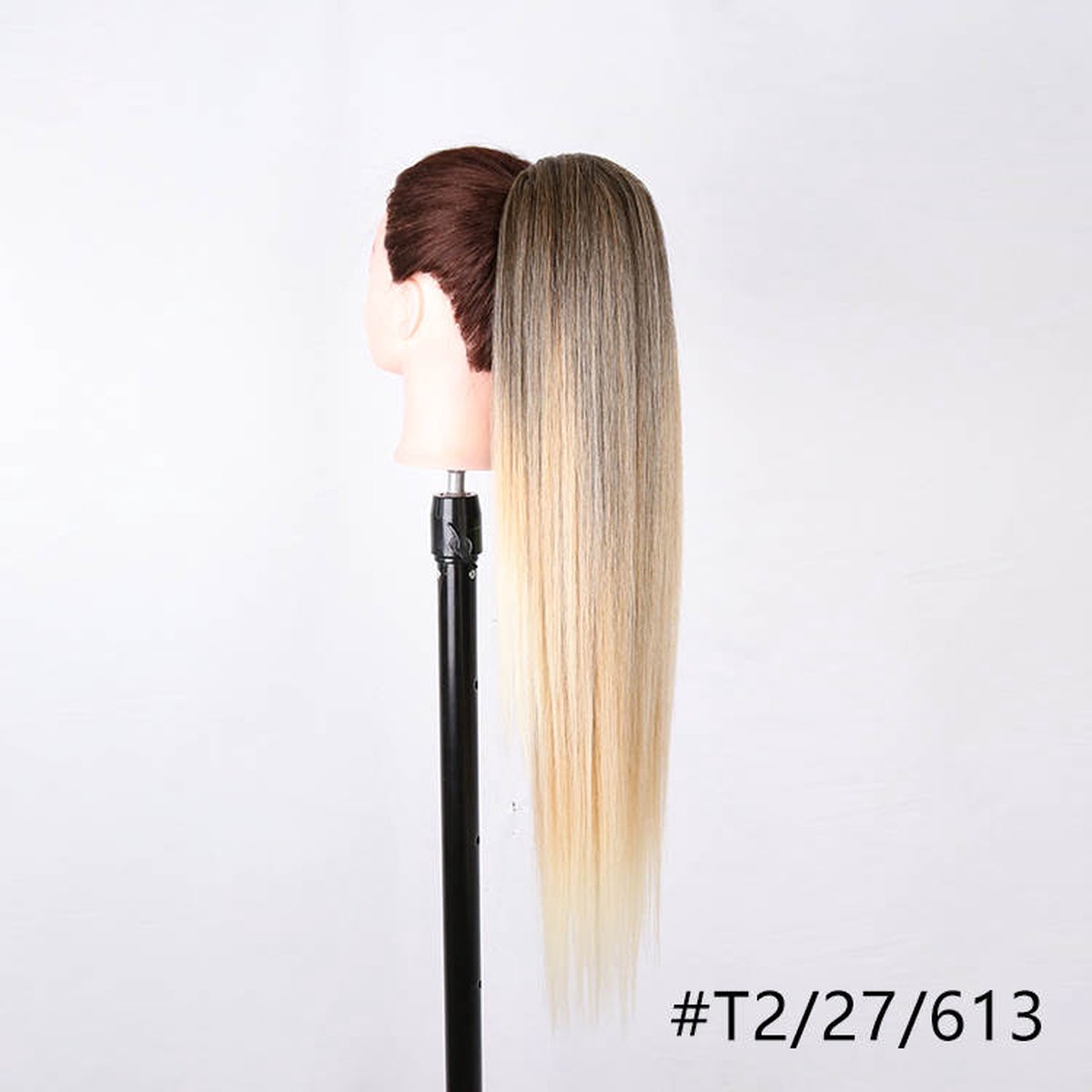 Miss Ponytails - Yaki Straight ponytail extentions - 28 inch - Blond/ Zwart T2/27/613 - Hair extentions - Haarverlenging - Paardenstaarten