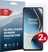 Rosso Screen Protector Ultra Clear Duo Pack Geschikt voor OnePlus Nord CE 3 Lite | TPU Folie | Case Friendly | 2 Stuks