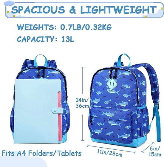 VASCHY Sac à dos pour enfants pour garçons et filles sac à dos pour  tout-petits sac à dos pour tout-petits sac à dos scolaire sac à dos  pour