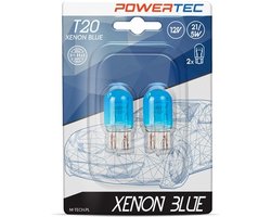 Powertec W21/5W T20 7443 Xenon Blue 12V Lampen – Set van 2