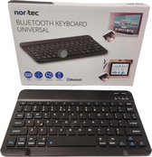 Nor-tec Draadloos Bluetooth Toetsenbord - Ergonomisch Design met stille toetsen - QWERTY 78 toetsen