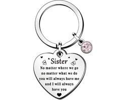 Nina's Giftshop® Zus Sleutelhanger - Cadeau voor Zus - Verjaardag Cadeau - Valentijn Cadeau - Kerstcadeau