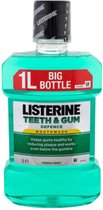 Listerine bescherming tanden en tandvlees 1L - x6 - voordeelverpakking