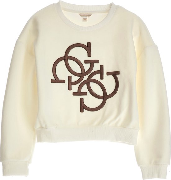 Guess Girls Logo Sweater Off-White - Maat 128