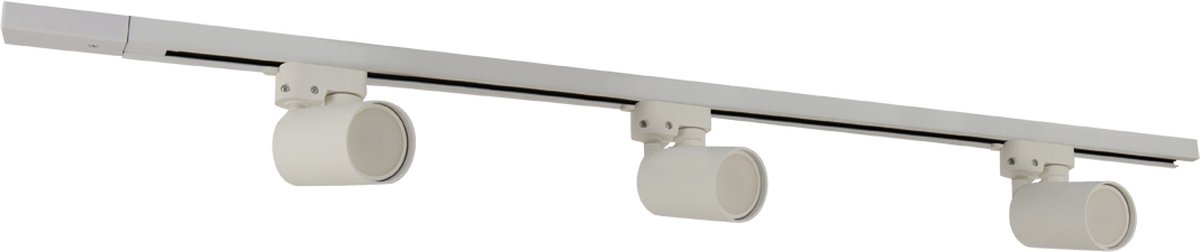 Sofia 1-Fase Railverlichting - GU10 – 100cm – I-vorm - 3 spots - Railsysteem– Wit