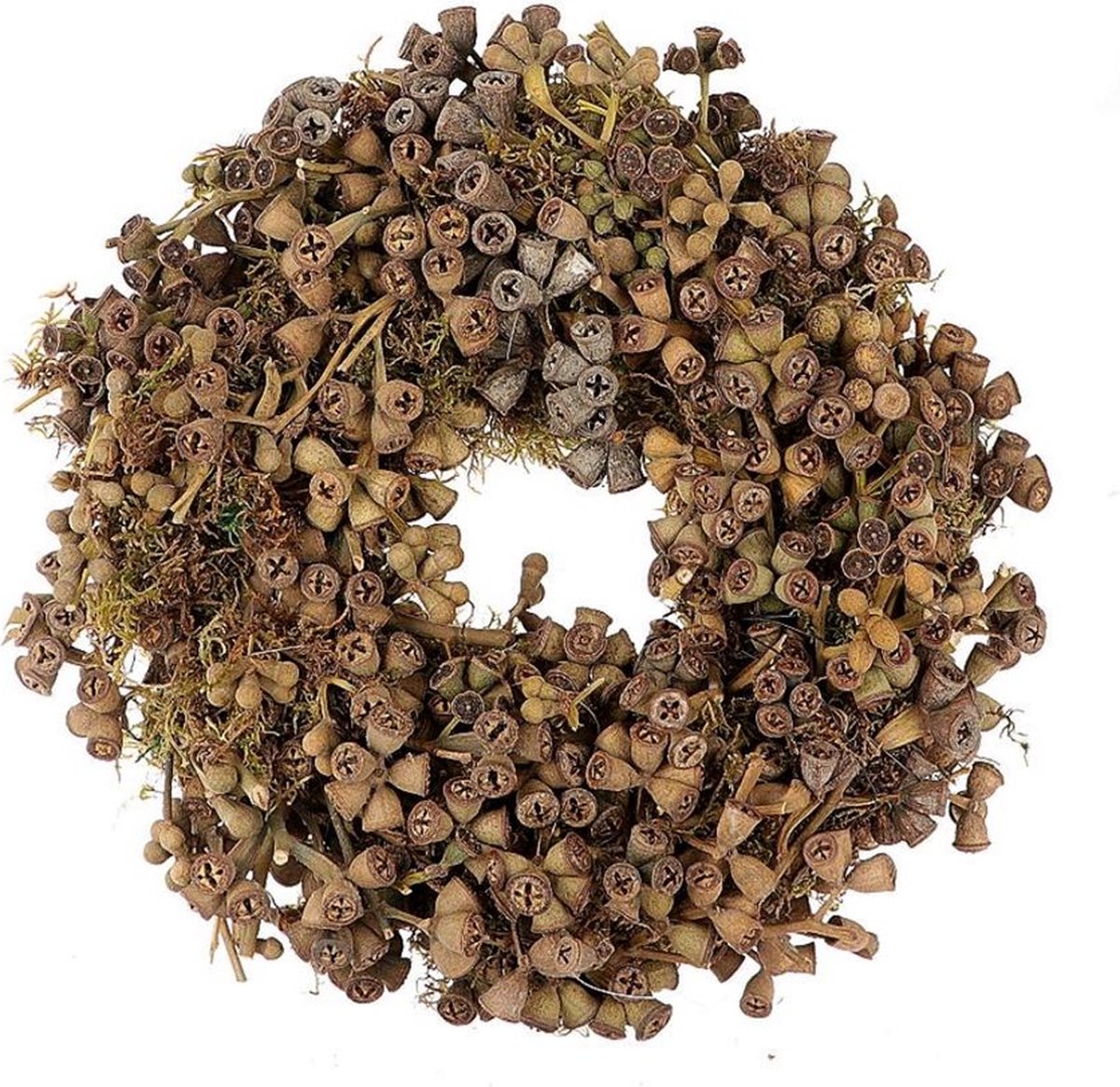 DBT Krans Landelijk Hout-Natuurlijke materialen Bruin D 45 cm