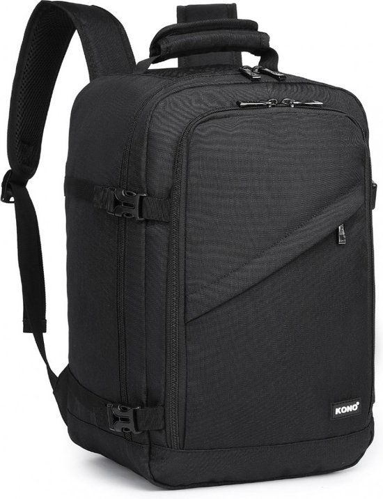 Kono Travel Bag - 20L - Sac à dos - Bagage à Bagage à main Sac week-end - Sac à dos - Hydrofuge - Zwart