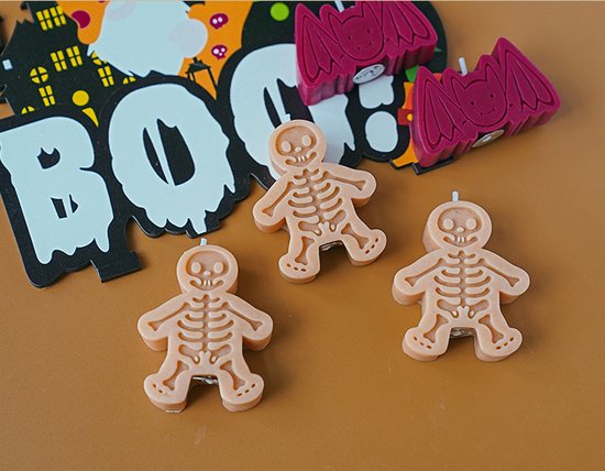 Halloween - Kaars 8 Stukken - Van 4 vormen - Feest Korting - Geurkaarsen Kaarsenset - Aromatherapie Kaars - Figuurkaars