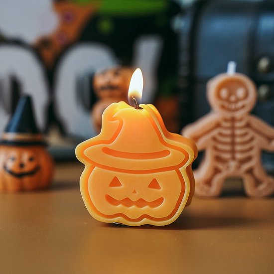 Halloween - Kaars 8 Stukken - Van 4 vormen - Feest Korting - Geurkaarsen Kaarsenset - Aromatherapie Kaars - Figuurkaars