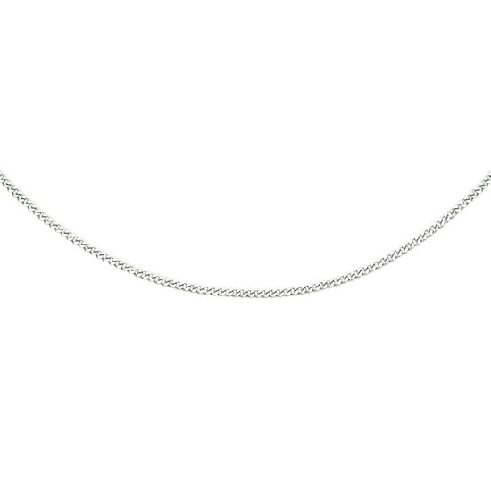 YO&NO - Ketting - Zilver - Gourmet - 1,6mm - 41 + 4cm - Sieraden Vrouw - Juwelen - Gerhodineerd - Zilver 925