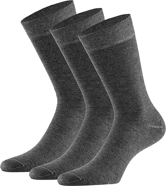 Apollo - Bamboe sokken basic - Grijs - Maat 47/50 - Bamboe sokken basic heren - Bamboe - Bamboo