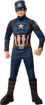 Rubies - Captain America Kostuum - Captain America Kostuum Jongen - Rood / Wit / Blauw - Maat 104 - Carnavalskleding - Verkleedkleding