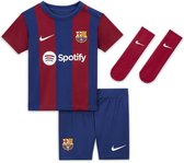 FC Barcelona 2023/24 Thuis Nike Dri-FIT driedelig Set voor Baby's en Peuters Maat 18-24