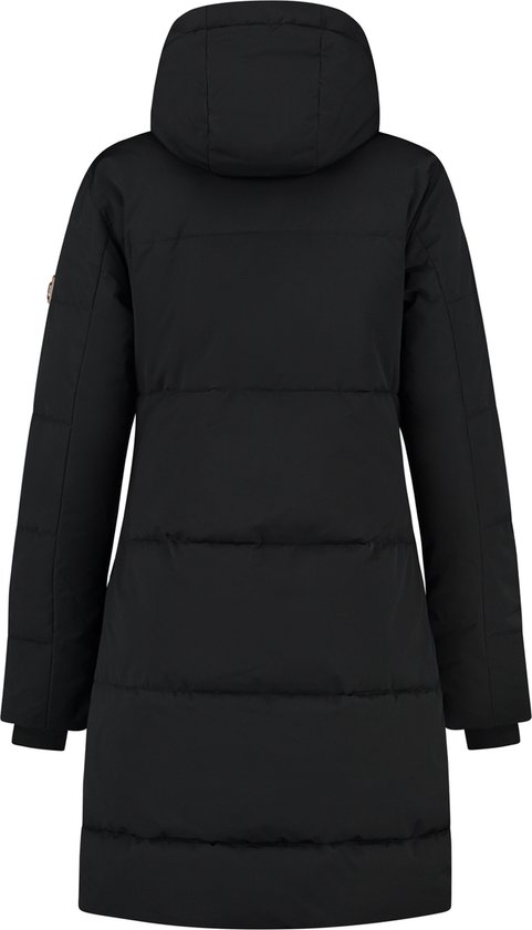 MARIKOO Softshelljas voor dames, winterjas, waterafstotend, outdoor, lang, B856, wijn, M