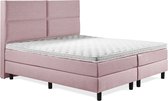 Boxspring Luxe 200x210 4 vlaks Oud Roze