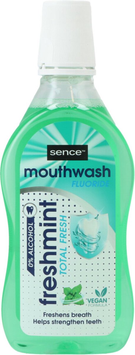 Goedkoopste 12x Sence Fresh Mondwater Freshmint 500 ml