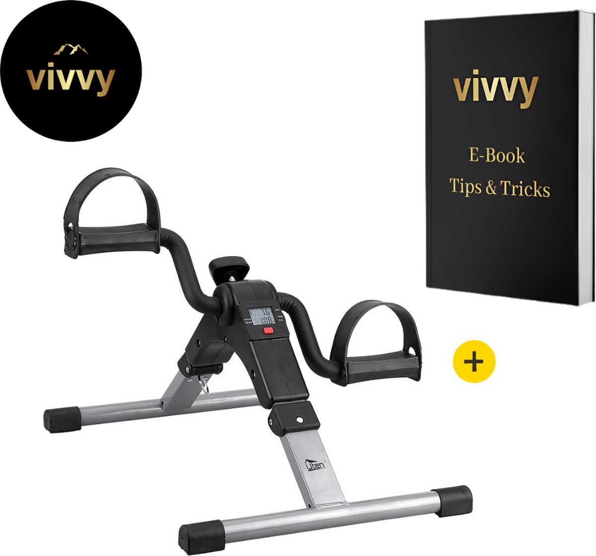 Stoelfiets 2 In 1 - Deskbike Opvouwbaar - Bureaufiets Verstelbaar - 100% Tevredenheidsgarantie - Incl. Display Met Calorieën Tracker