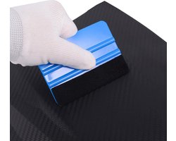 CHPN - Rakel - Rakel met Vilt - Schraper - Wrapping - Carwrapping - Raamfolie schraper - Blauw