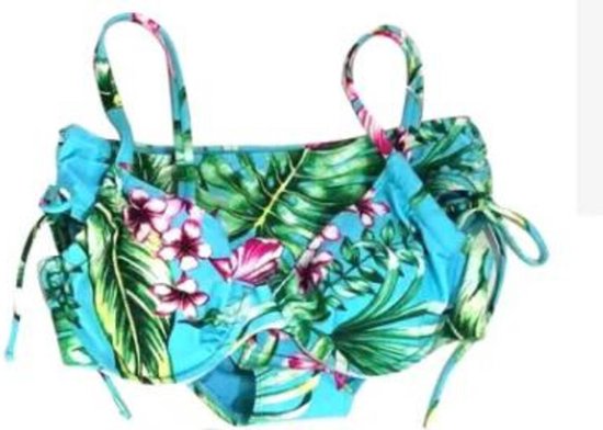 Bikini Dames- Leuke Beugel Bikini (Niet Voorgevormd)2-delig Set- Nieuw Collectie Dames Badmode&Bikini Badpak Zwempak VM359- Blauw groen- Maat 38