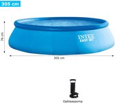 Intex® Zwembad Met Pomp 305cm - Opblaasbaar Bad + Opblaaspomp - Opblaasbaar Zwembad - Rond