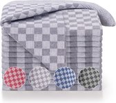 Blumtal Premium Theedoeken - Hoogwaardige Keuken Set - 50x70 cm, grijs geruit set van 5