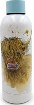 Thermosfles Highland Cow Jan Pashley RVS Heet & Koud 530ml