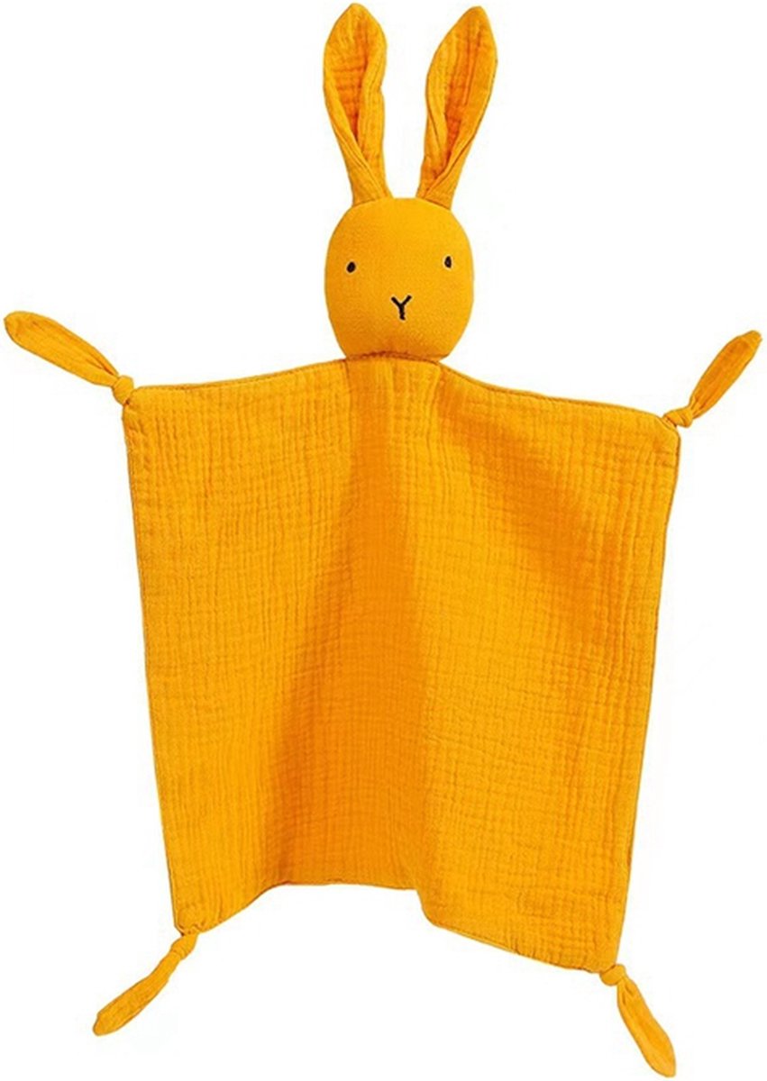 Doudou lapin, kawaii jaune . Tissus Oeko tex .Norme CE. Original