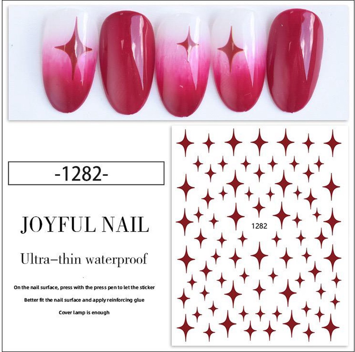 Goedkoopste Twee Vel Prachtige nieuwe design NagelStickers/ 2 vel , 100 tips/ Manicure Nagel stickers / Nail stickers