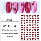 Twee vel haart Prachtige nieuwe design NagelStickers/ 2 vel , 140 tips/ Manicure Nagel stickers / Nail stickers