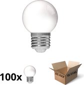 Outdoor LED lampen E27 - 100 stuks - Geschikt voor buiten - Warm wit licht - Voordeelverpakking