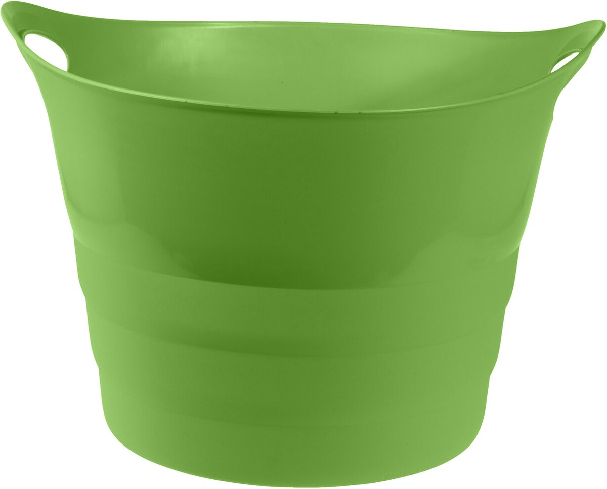 Goedkoopste Excellent Houseware Flexibele emmer - groen - 43 liter - kunststof - 45 x 38 cm