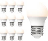 Voordeelverpakking LED Lampen met grote E27 fitting - 10 stuks - ⌀ 45 mm - Warm wit licht