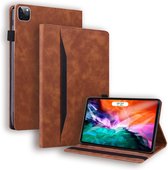 Case2go - Tablet hoes geschikt voor Apple iPad Pro 11 (2021/2020/2018) - Business Wallet Book Case - Met pasjeshouder - Bruin