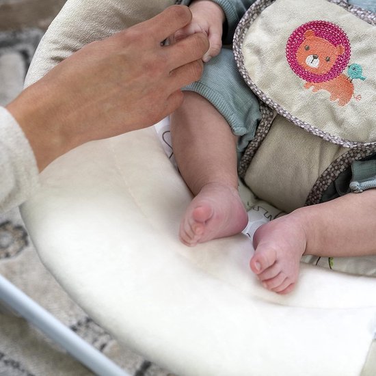 Elektrische Schommelstoel Baby - Baby Swing - Wipstoel Baby's met Speelboog - Beige van Kidzrock — afbeelding 5