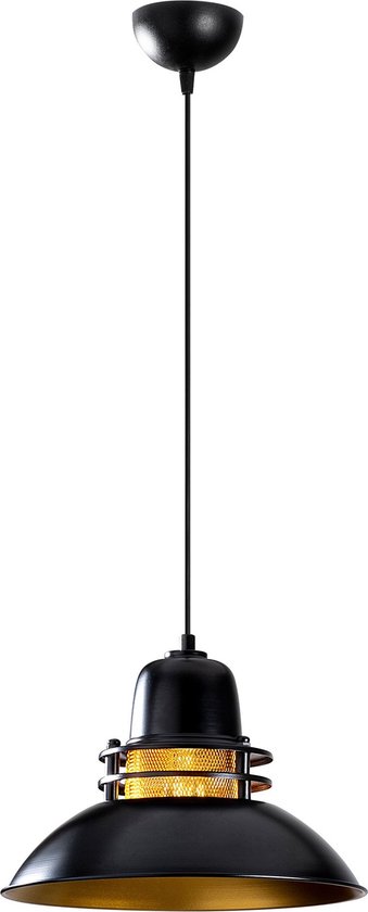 Verlichting - Kroonluchter Zwart Metaal 34x34x123cm - Lyo - Stijlvolle Verlichtingsoplossing