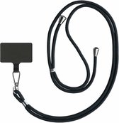 Smartphonica Cordon téléphonique universel - cordon détachable réglable pour téléphone portable - noir / Nylon