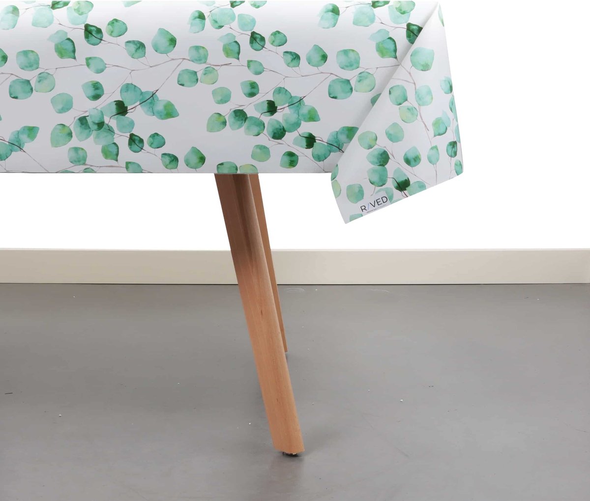 Raved Tafelzeil – 140 cm x 310 cm – Lente Bloemen – Wit – PVC – Afwasbaar