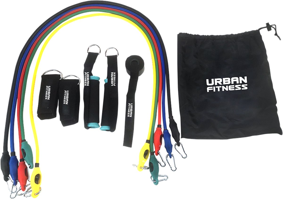 Urban Fitness - weerstandsbanden set - 11 stuks -