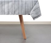 Raved Tafelzeil Houten Planken  140 cm x  230 cm - Grijs - PVC - Afwasbaar