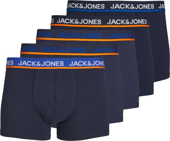 Jack & Jones Boxershorts Heren Trunks JACPOPBASIC 5-Pack - Maat XL