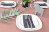 Nappe chemin de table nappe linge de table décoration de table nappe couleur et taille au choix (couleur saumon, nappe - 140 x 200 cm)